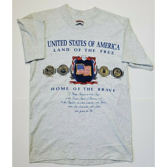 Nutmeg Other - Vintage Military Army Navy Marines Air Force Single Stitch T Shirt Mens Medium